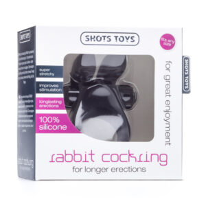 Shots Rabbit Vibrating Cock Ring Black - XToys UK