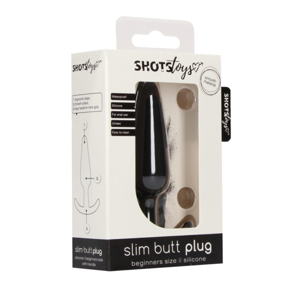 Beginners Size Slim Butt Plug Black - XToys UK