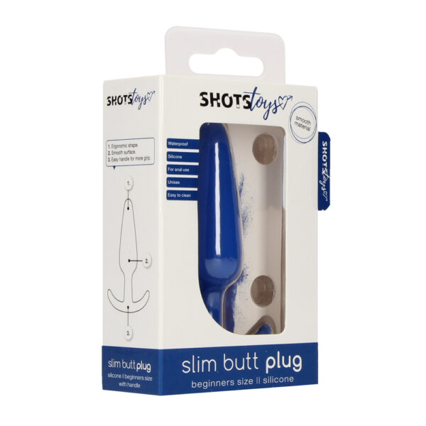 Beginners Size Slim Butt Plug Blue - XToys UK