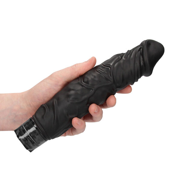 Realistic 10 speed Vibrator Black - XToys UK