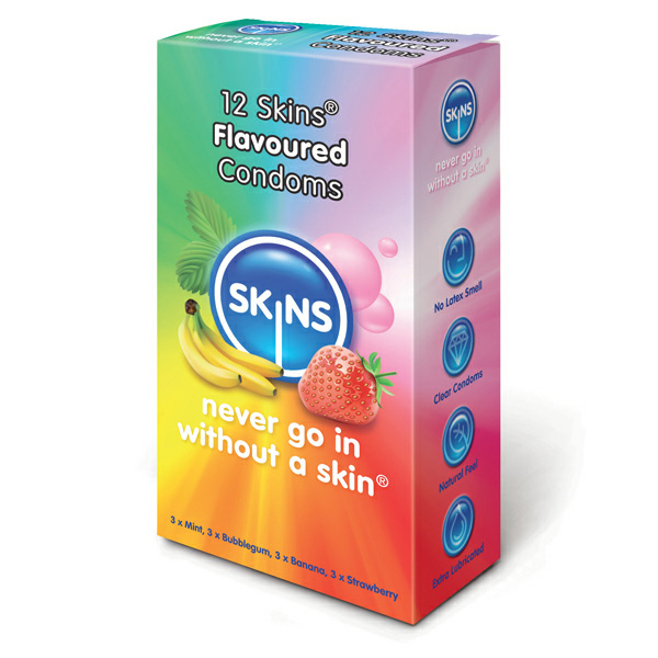 Skins Condoms Flavoured 12 Pack - XToys UK