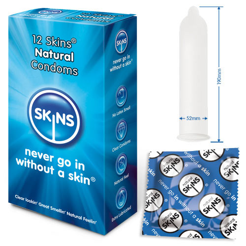 Skins Condoms Natural 12 Pack - XToys UK