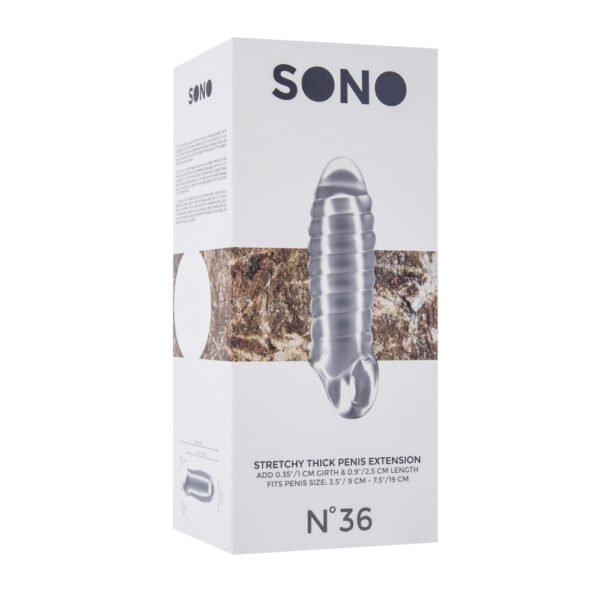 Sono No.36 Stretchy Thick Penis Extension Transparent - XToys UK