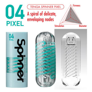 Tenga 04 Pixel Spinner Masturbator - XToys UK