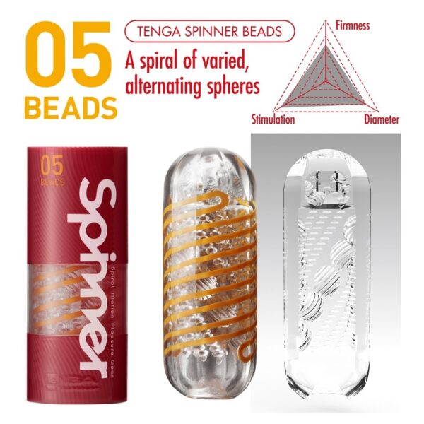 Tenga 05 Beads Spinner Masturbator - XToys UK