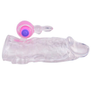 Clear Rabbit Vibrating Penis Extender - XToys UK