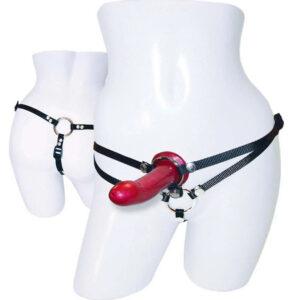 SportSheets Menage A Trois Double Presentation Harness With Dild - XToys UK