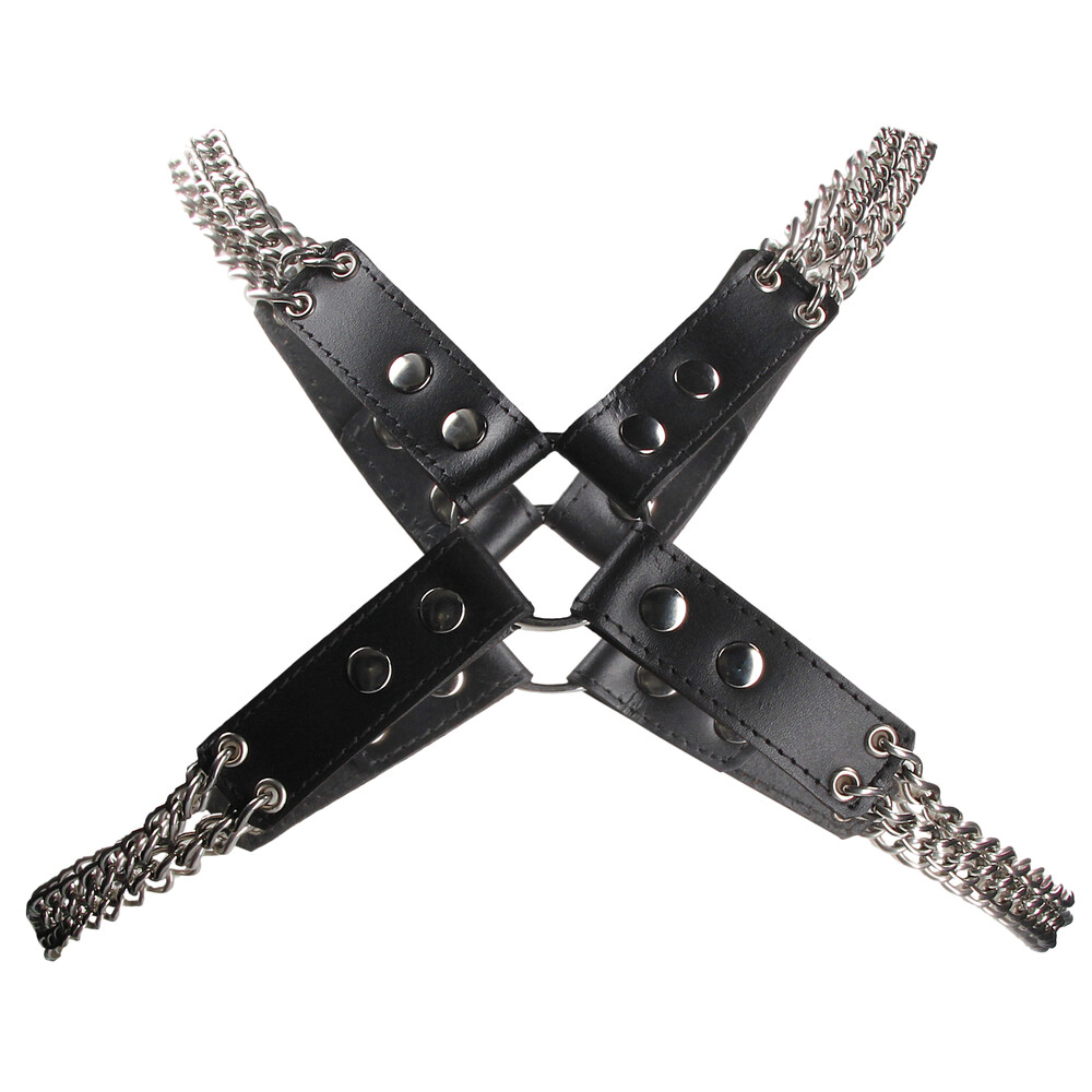 Heavy Duty Leather And Chain Body Harness - XToys UK