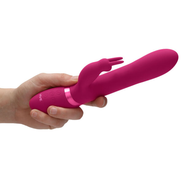 Vive Amoris Pink Rabbit Vibrator With Stimulating Beads - XToys UK