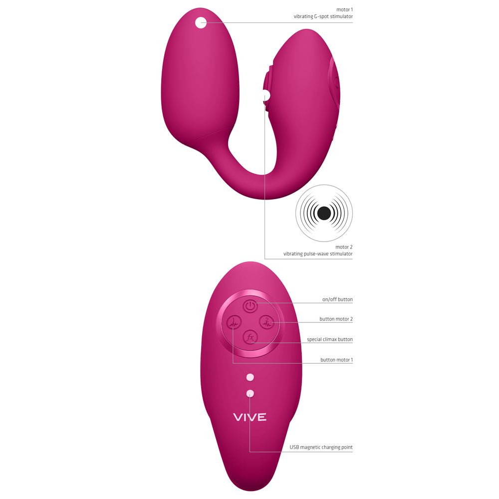 Vive Aika Pulse Wave And Vibrating Love Egg Pink - XToys UK