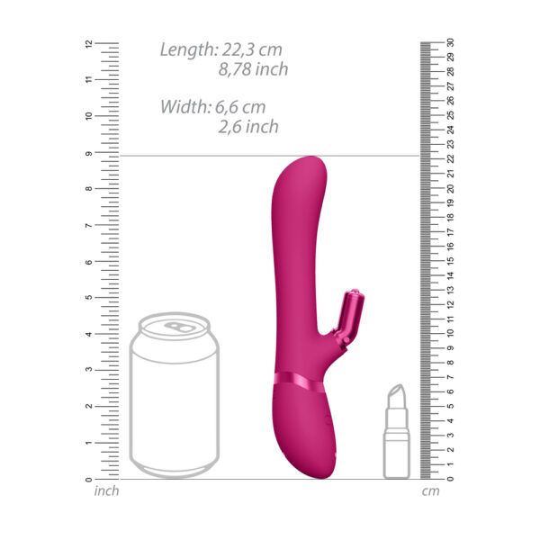 Vive Chou Double Action Interchangeable Rabbit Vibrator Pink - XToys UK