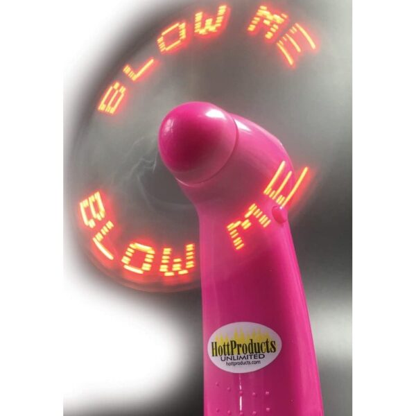 Blow Me Light Up Pocket Fan Pink - XToys UK