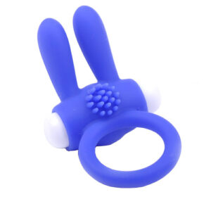 Cock Ring With Rabbit Ears Blue - XToys UK