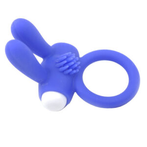 Cock Ring With Rabbit Ears Blue - XToys UK