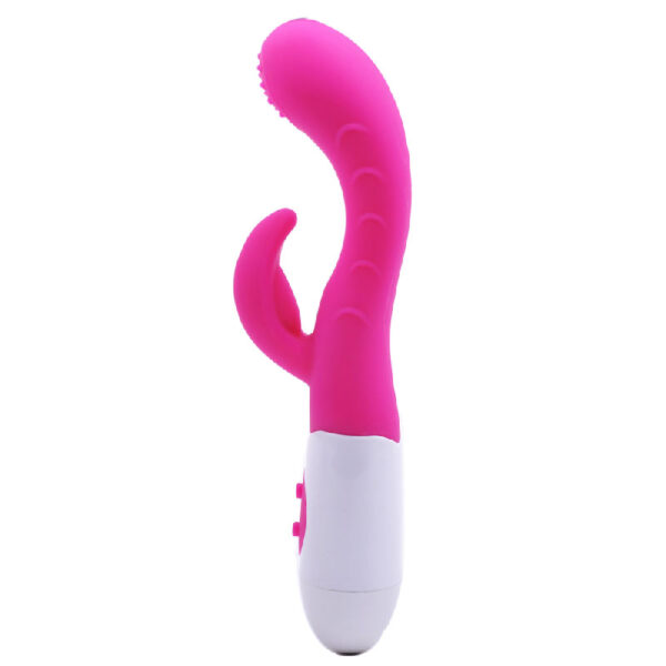 Silicone Dual Motors GSpot Vibrator Pink - XToys UK