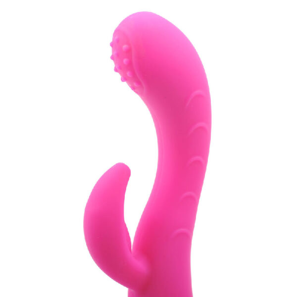 Silicone Dual Motors GSpot Vibrator Pink - XToys UK