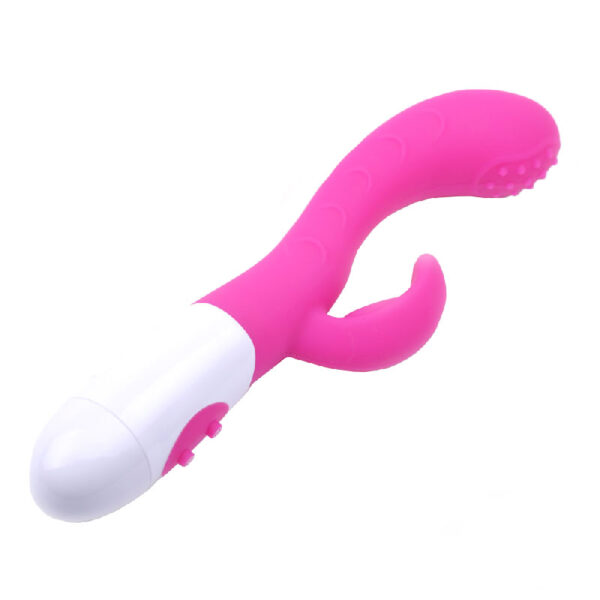 Silicone Dual Motors GSpot Vibrator Pink - XToys UK