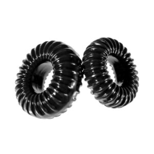 Perfect Fit XPlay Gear Slim Ribbed Cock Rings 2 Pack - XToys UK