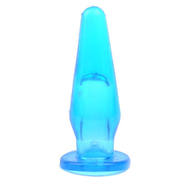 Mini Butt Plug With Finger Hole Blue - XToys UK