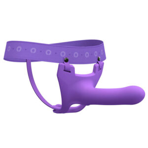 Zoro Silicone Strap on System With Waistbands Purple 5.5 Inch - XToys UK