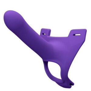 Zoro Silicone Strap on System With Waistbands Purple 5.5 Inch - XToys UK