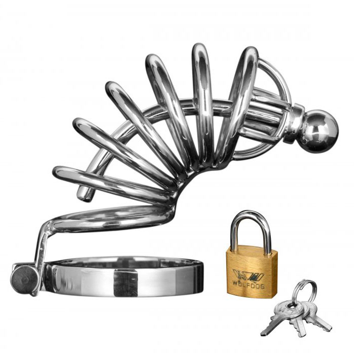 Master Series Asylum 6 Ring Locking Chastity Cage - XToys UK