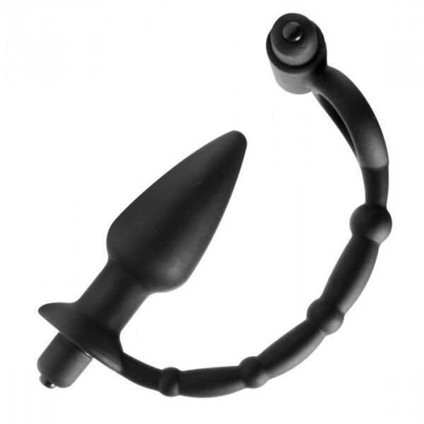 Master Series Viaticus Dual Cock Ring And Anal Plug Vibrator - XToys UK