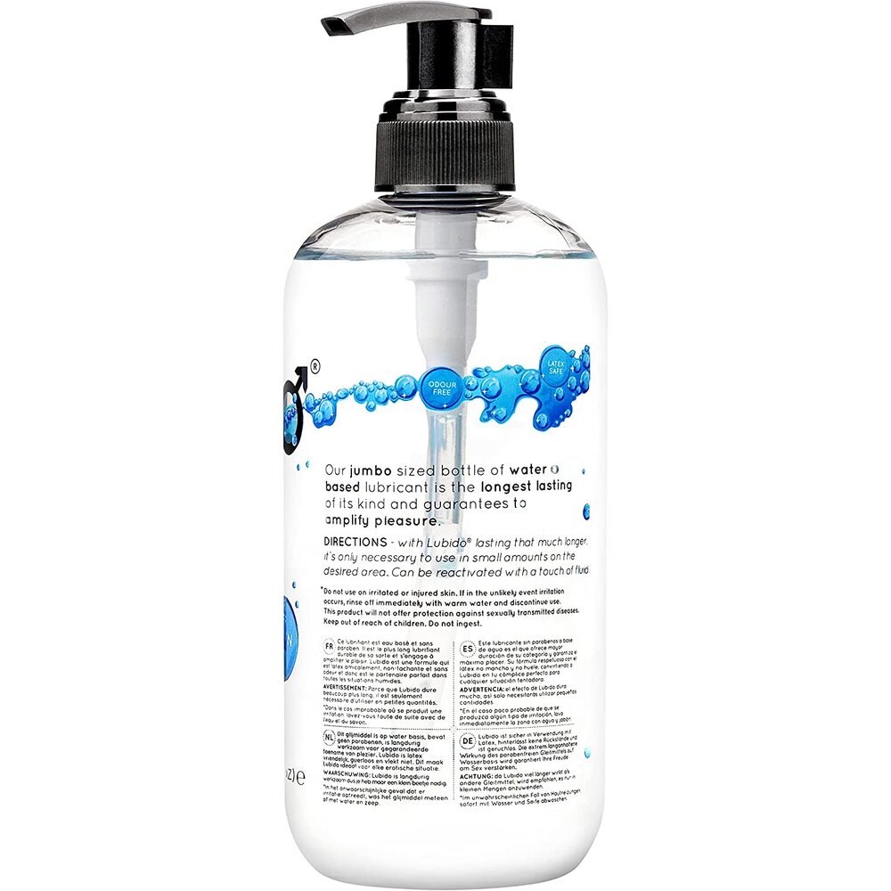 Lubido 500ml Paraben Free Water Based Lubricant - XToys UK