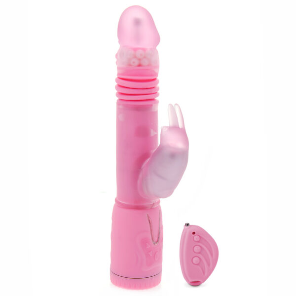 Remote Control Thrusting Rabbit Pearl Vibrator - XToys UK