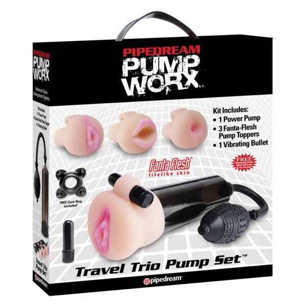 Pump Worx Travel Trio Set Masturbator - XToys UK