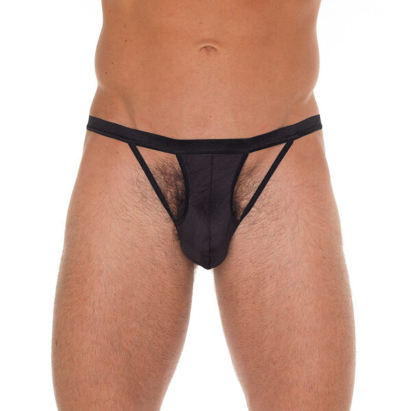 Mens Cut Out GString Black - XToys UK