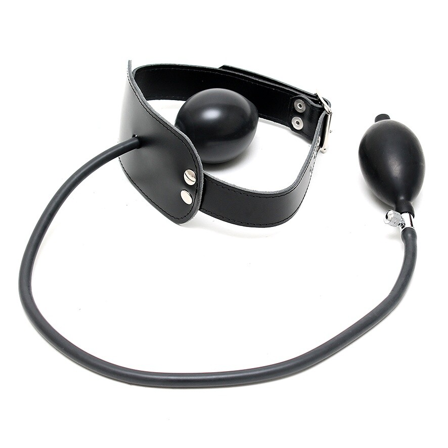 Leather Inflatable Gag - XToys UK