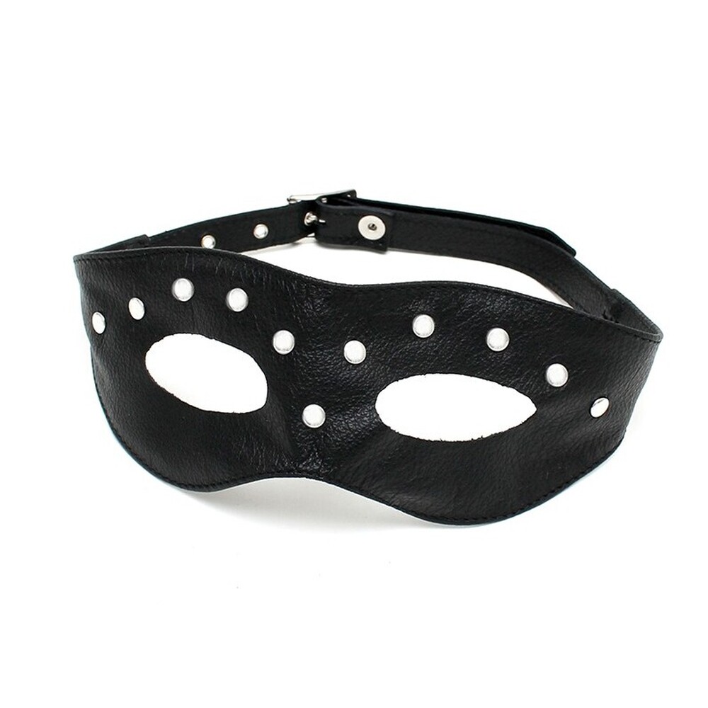 Leather Open Eye Mask With Rivets - XToys UK