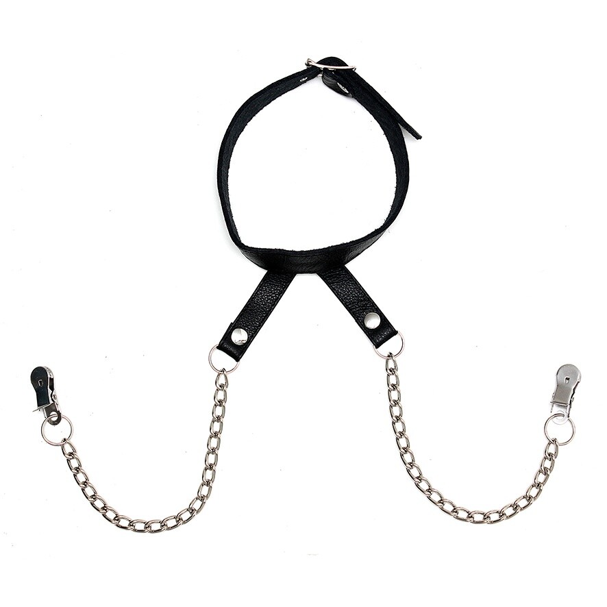 Nipple Clamps With Neck Collar - XToys UK