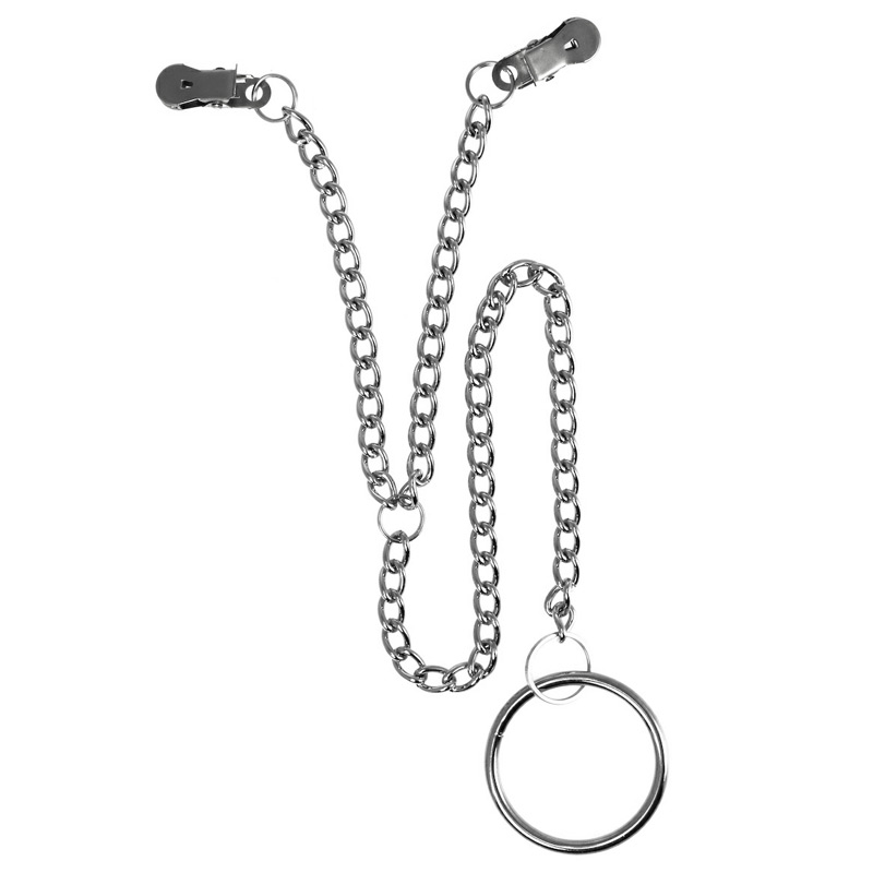 Nipple Clamps With Scrotum Ring - XToys UK