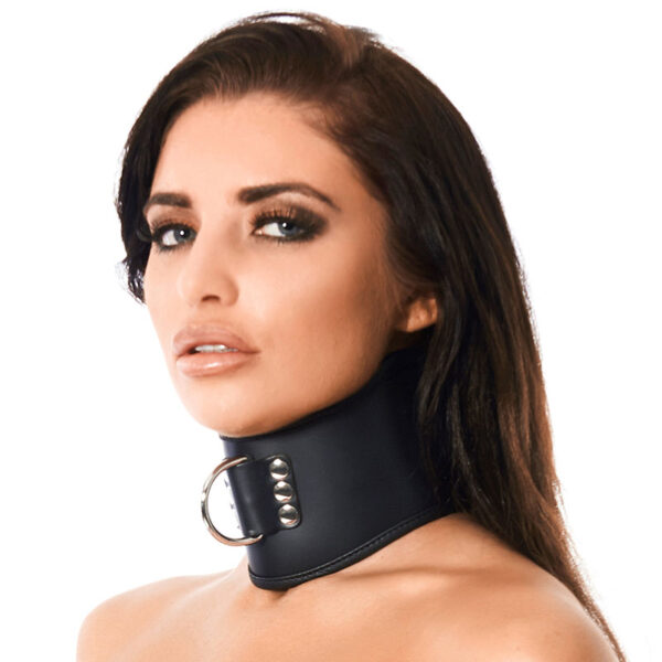 Leather Collar With Padlock - XToys UK