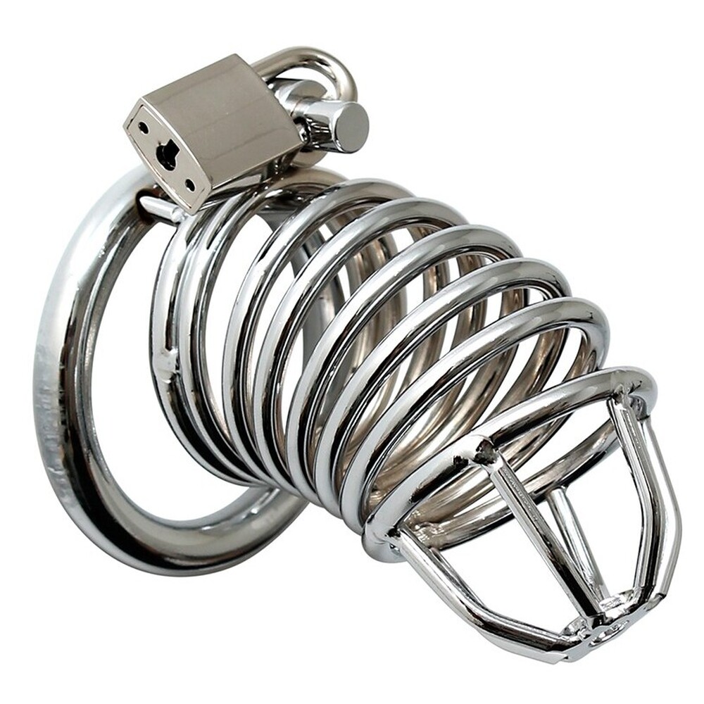 Chrome Chastity Cock Cage - XToys UK