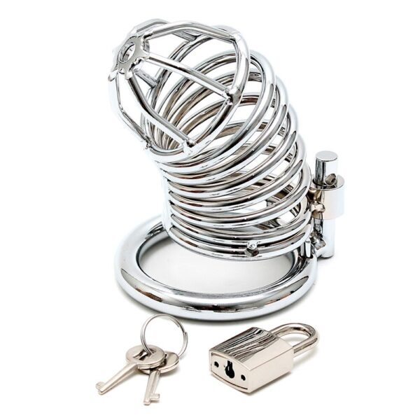 Chrome Chastity Cock Cage - XToys UK