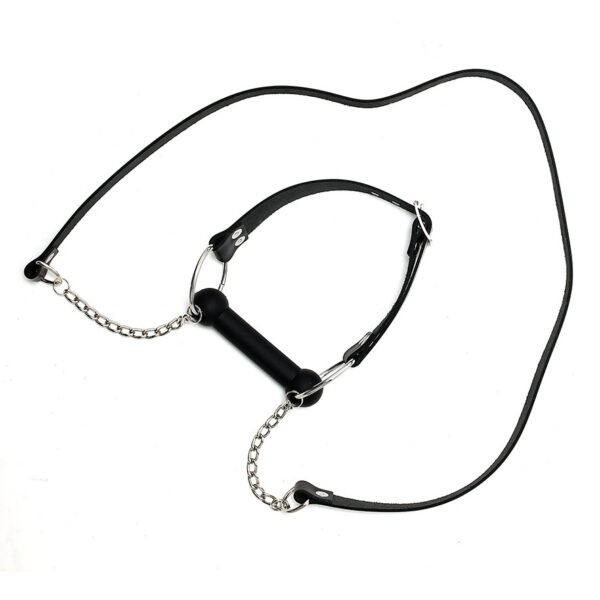 Leather Horse Bit Gag And Reins - XToys UK