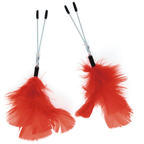 Red Feather Nipple Clamps - XToys UK