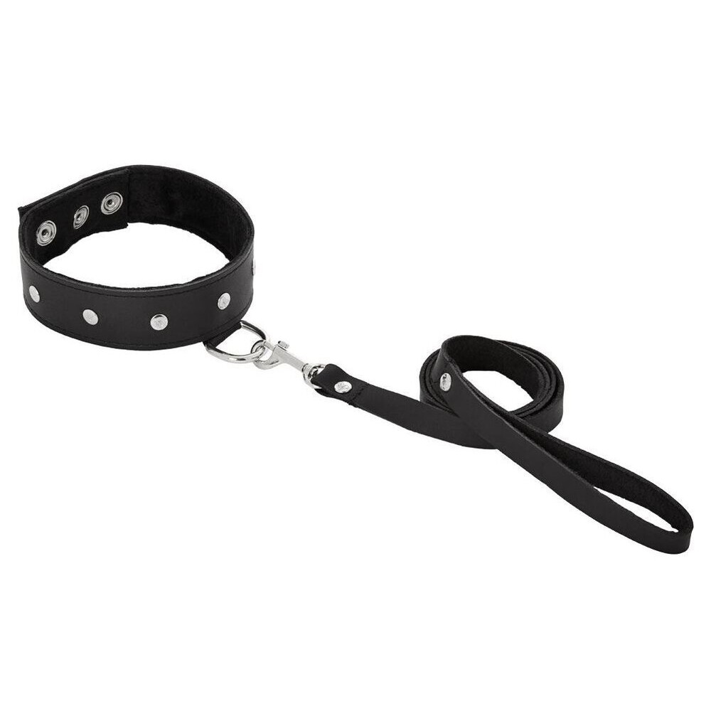 SportSheets Leather Leash And Collar - XToys UK